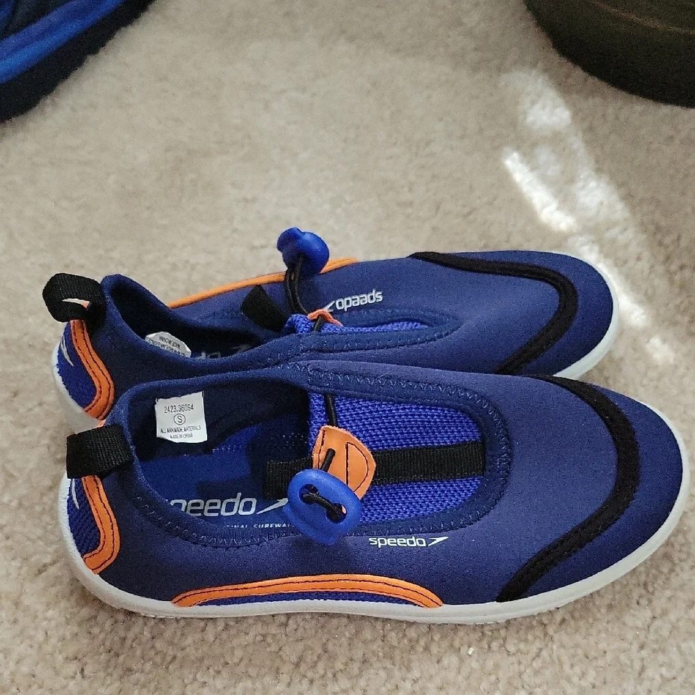 FREE W ANY PURCHASE!Speedo Kids Navy and Orange Water Shoes